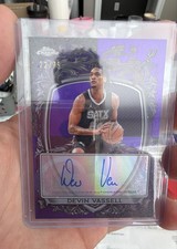 2025-26 Topps Chrome - Signature Style Devin Vassell Purple Refractor /75 (AU)