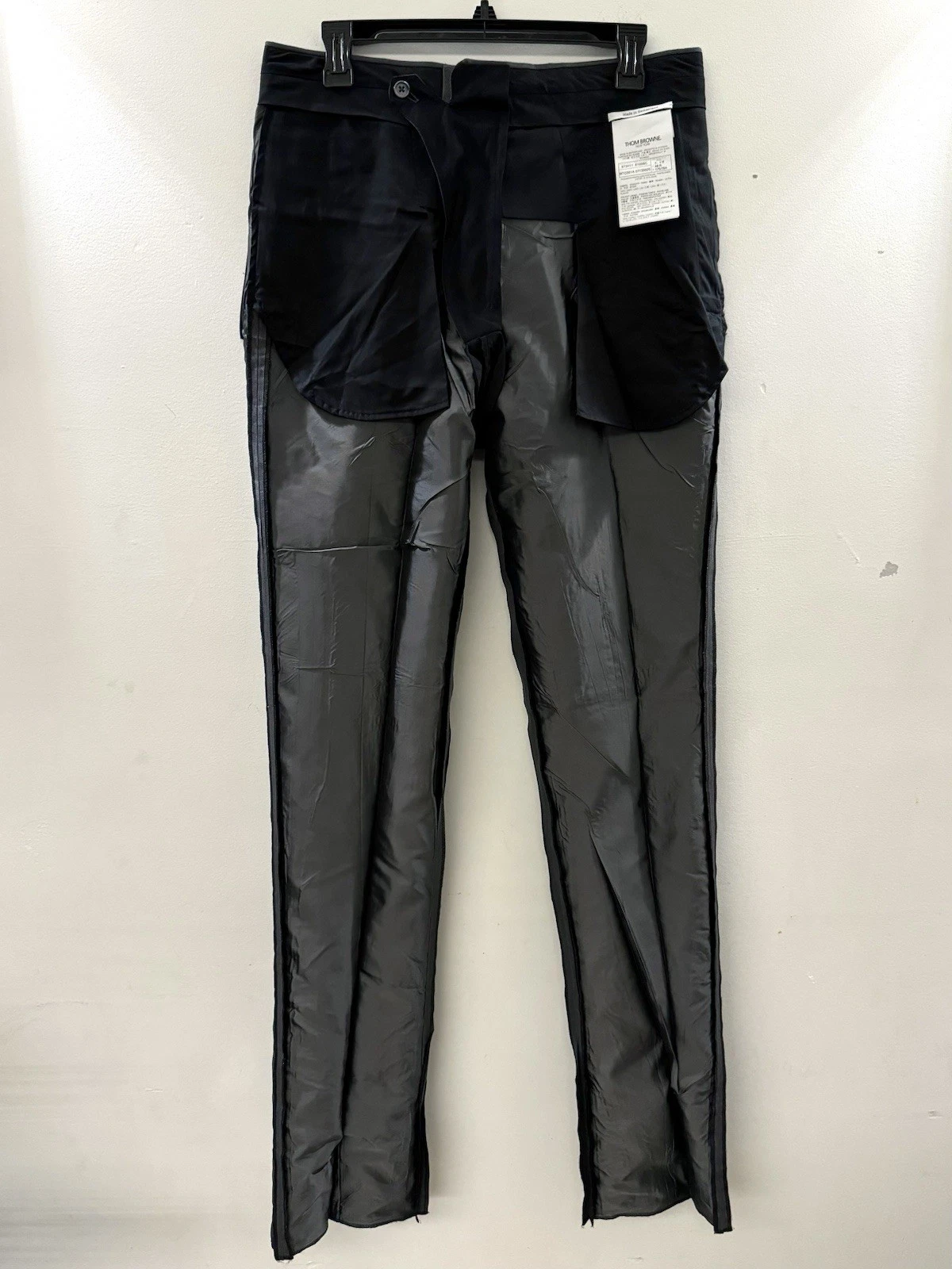 PANTALONE UOMO THOM BROWNE LINO 4 BARRE TG. 1 PRODOTTO IN Svizzera Nuovo senza etichette