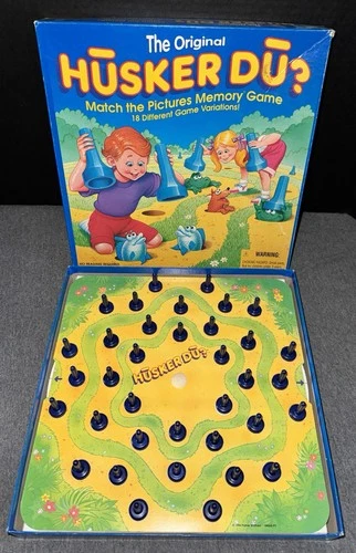 Vintage PARKER BROS Original HUSKER DU? 1994 Memory Match Family Board Game