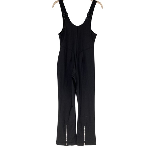 Obermeyer Women's 10 Black Snell OTB Softshell Bib Ski Pants Scoop Neck L9-20 - Picture 3 of 7