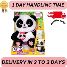 Little Live Pets My Baby Talking Panda ChuChu, Cuddly Panda Toy Plush with 50+