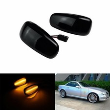 2x Schwarze LED Seitenblinker Wiederhollicht F&uuml;r Mercedes W638 W414 S210 W208