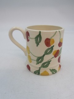 EMMA BRIDGEWATER Half Pint Mug Cherry Pattern Inside & Out