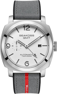 Men's GMT Automatic 45MM Waterproof Watch with Seagull Movement & Sapphire Glass
