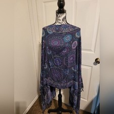 Pashmina cashmere poncho wrap