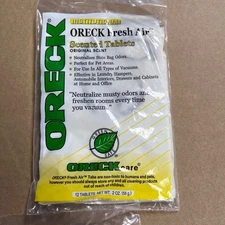 ORECK Institutional Fresh Air Original Scent 12 Tablets Neutralizes Vacuum Oder