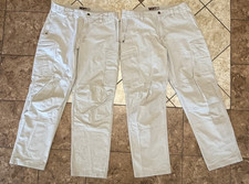 2 Pair Lot VERTX Original Tactical Cargo Pant VTX1000 Beige Cotton/Lycra 37 x 33