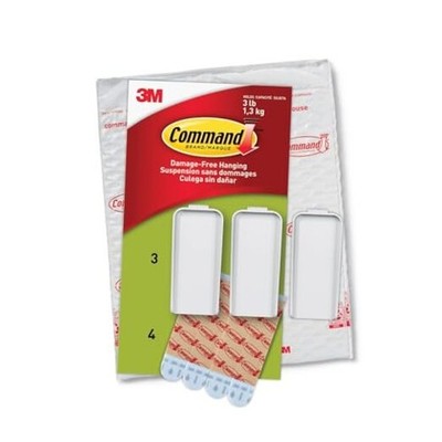 Command Large Canvas Hangers, 3 Canvas Hangers and 4 Command Strips, Damage