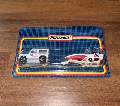 Matchbox TP-121 Land Rover 90 & Seafire Boat with Trailer - Twin Pack. 1987