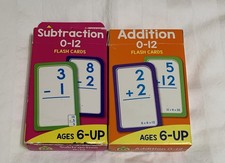 School Zone Flash Cards Addition and Subtraction 0-12, Ages 6 