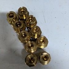 trade 10 x Micro Straight Cooker Socket Brass Hose Flex Fitting DIY Kitchen 1/2"