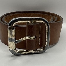 Vtg LIMITED Belt Brown Genuine Italian Leather Made in USA Women's Sz S Y2K