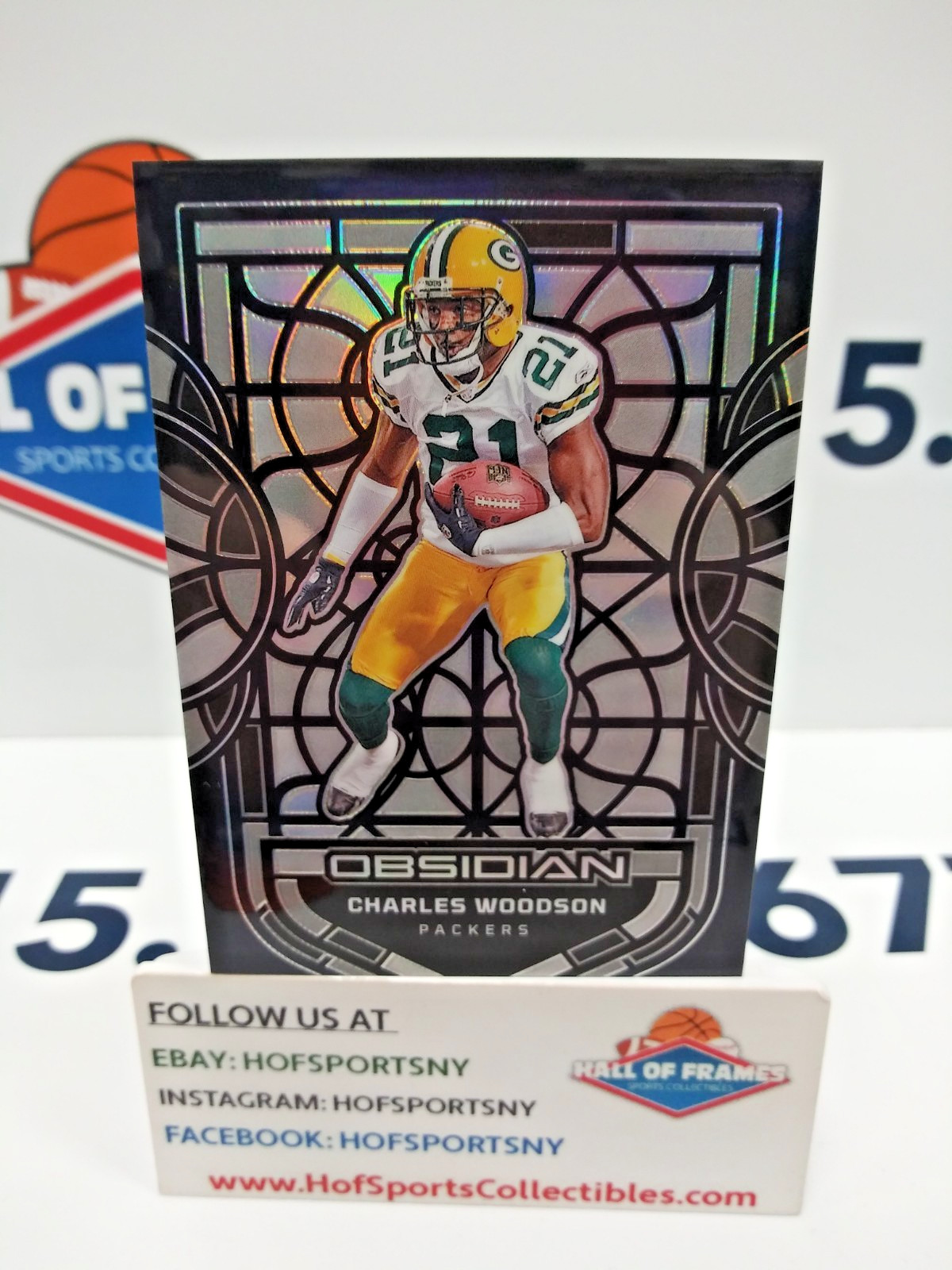 2024 PANINI OBSIDIAN CHARLES WOODSON BLACK STAINED GLASS CASE HIT SP