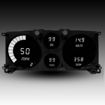 Intellitronix White LED Digital Gauge Cluster Set For 78-94 Chevy G10
