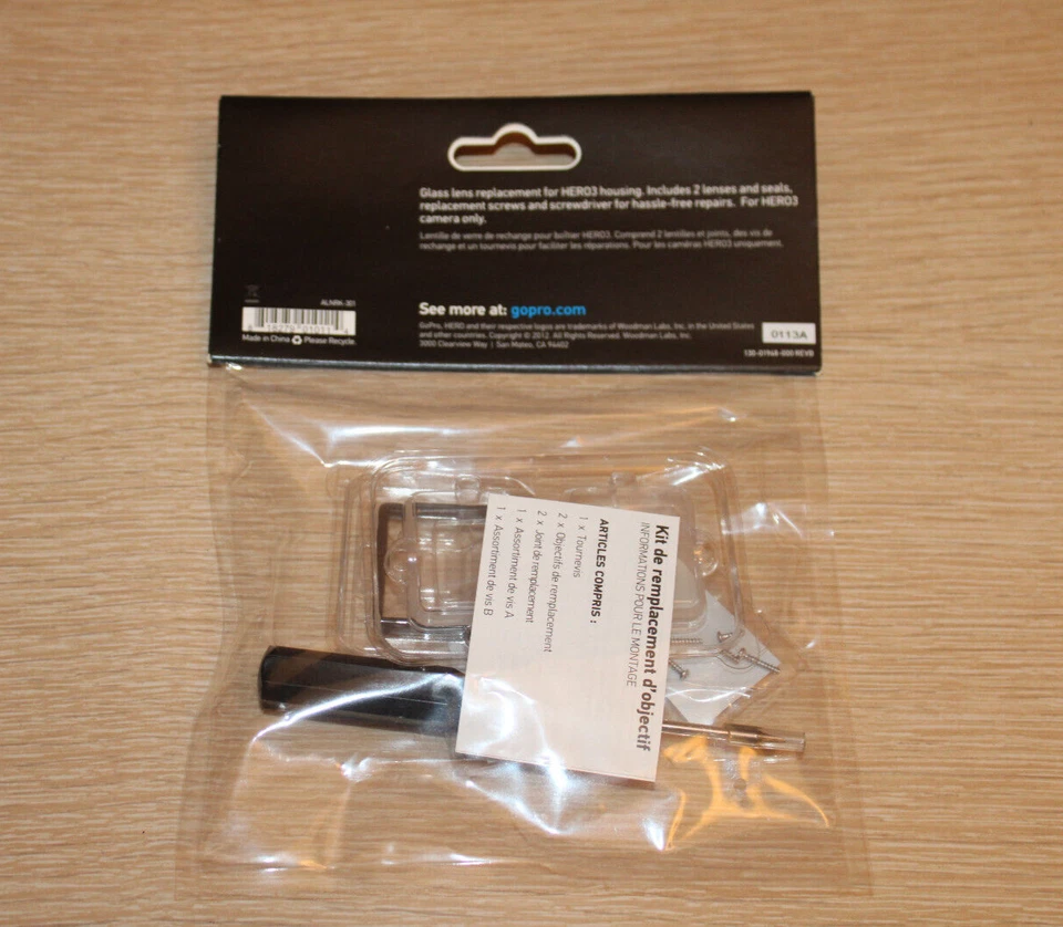 GoPro HD HERO 3 Dive Housing Glass Lens Replacement Kit ALNRK-301 NEW IN PACKAGE - Image 3 of 4