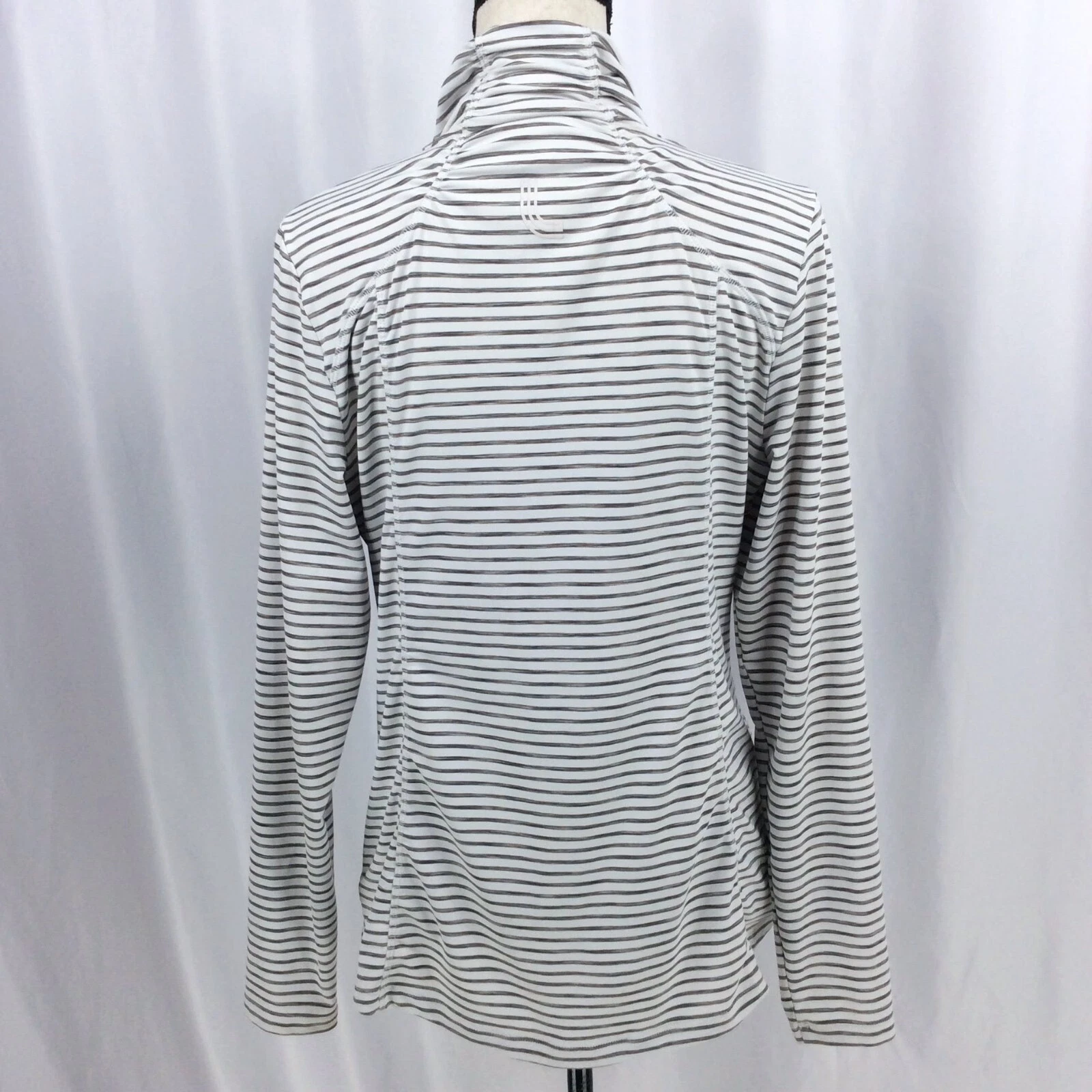 lole essentials 2 striped full zip workout jacket