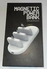 MPB-1 magnetic power bank 5000mAh+950mAh*3 Slim mini Portable Open box white