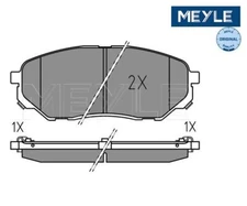 Brake pad set, disc brake Meyle 0252238017 for Kia
