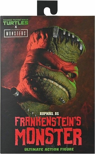 Figura de acción Universal Monsters x TMNT Ultimate Raphael Frankenstein neca nueva - Imagen 11 de 11