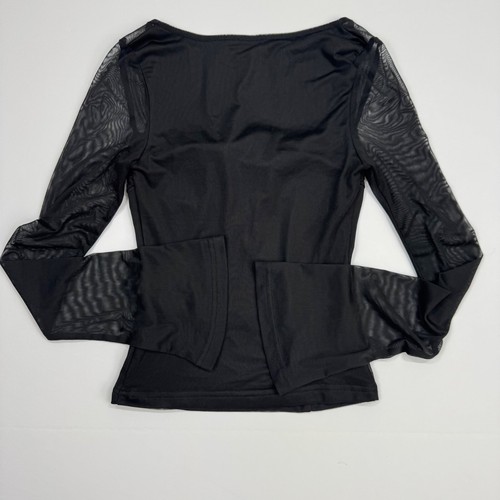 Princess Polly Chapman Black Bell Sleeve Top Sweetheart Neckline Size 2 - Picture 6 of 8