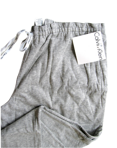 A379 Calvin Klein NEU S0500D Damen grau Essentials Kordelzug Strick Schlafhose S - Bild 3 von 8