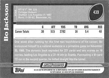 Bo Jackson 2023 Topps Composite Archives - #439 - Los Angeles Raiders - Picture 2 of 2