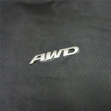 1x Small Chrome AWD Silver Metal Sticker Emblem Decal Badge Limited 3D V8 Sports