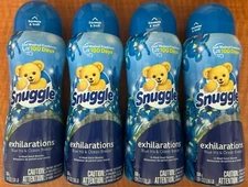 4 Pack Snuggle Exhilarations Blue Iris In-Wash Scent Booster 19oz Ea Bottle