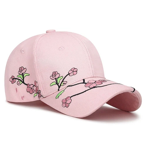 Korean Flower Embroidery Baseball Caps Plum Embroidered Baseball Cap Outdoor - Picture 6 of 14