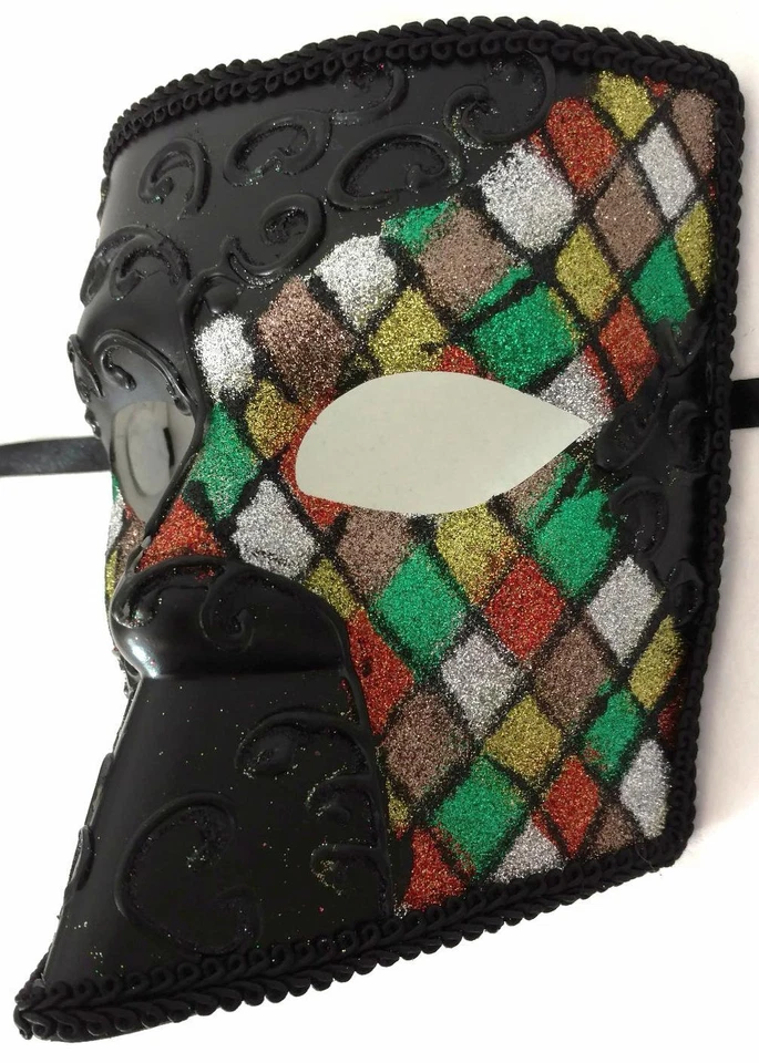 Masquerade Mask Mens Knight Halloween Carnival Renaissance Mardi Gras Costume - Image 4 of 4