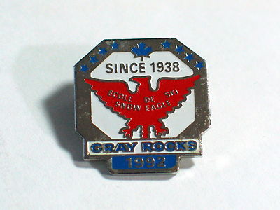 Gray Rocks Ski Resort Snow Eagle Skiing Pin Laurentian Mountain | eBay