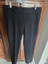 EUC - CHICO'S Size 1 Black Regular Pants Rayon/Nylon/Spandex
