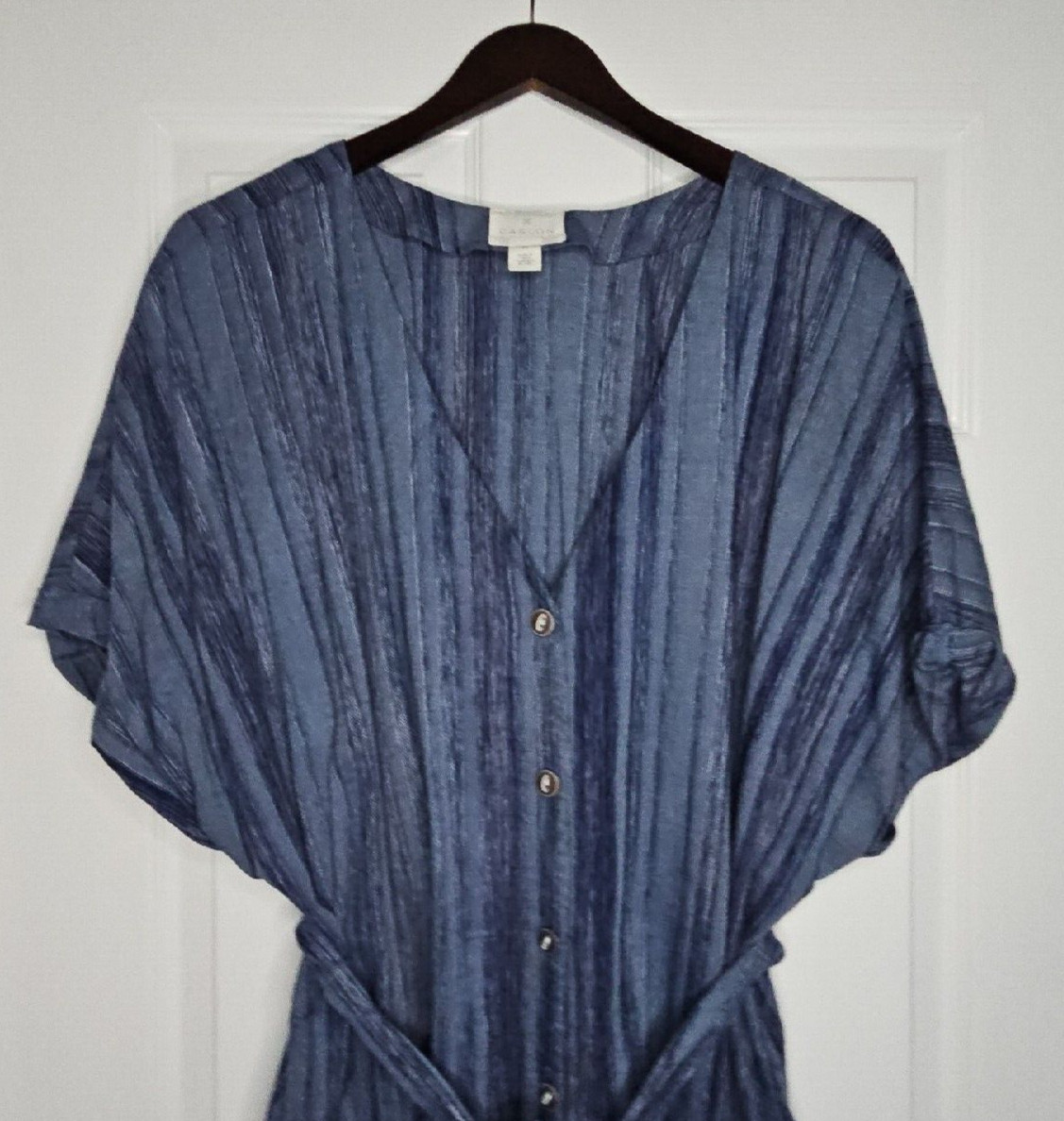 CASLON Chambray Denim Button Down Patch Pocket Sa… - image 6