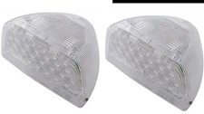 Pair Peterbilt 379 359 Turn Signal 31 Amber LEDs Clear Lens head light 38553