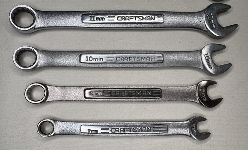 10 Craftsman Metric Combination Wrenches 7, 9, 10, 11, 12, 13, 14, 15, 17, 19mm - Picture 2 of 8