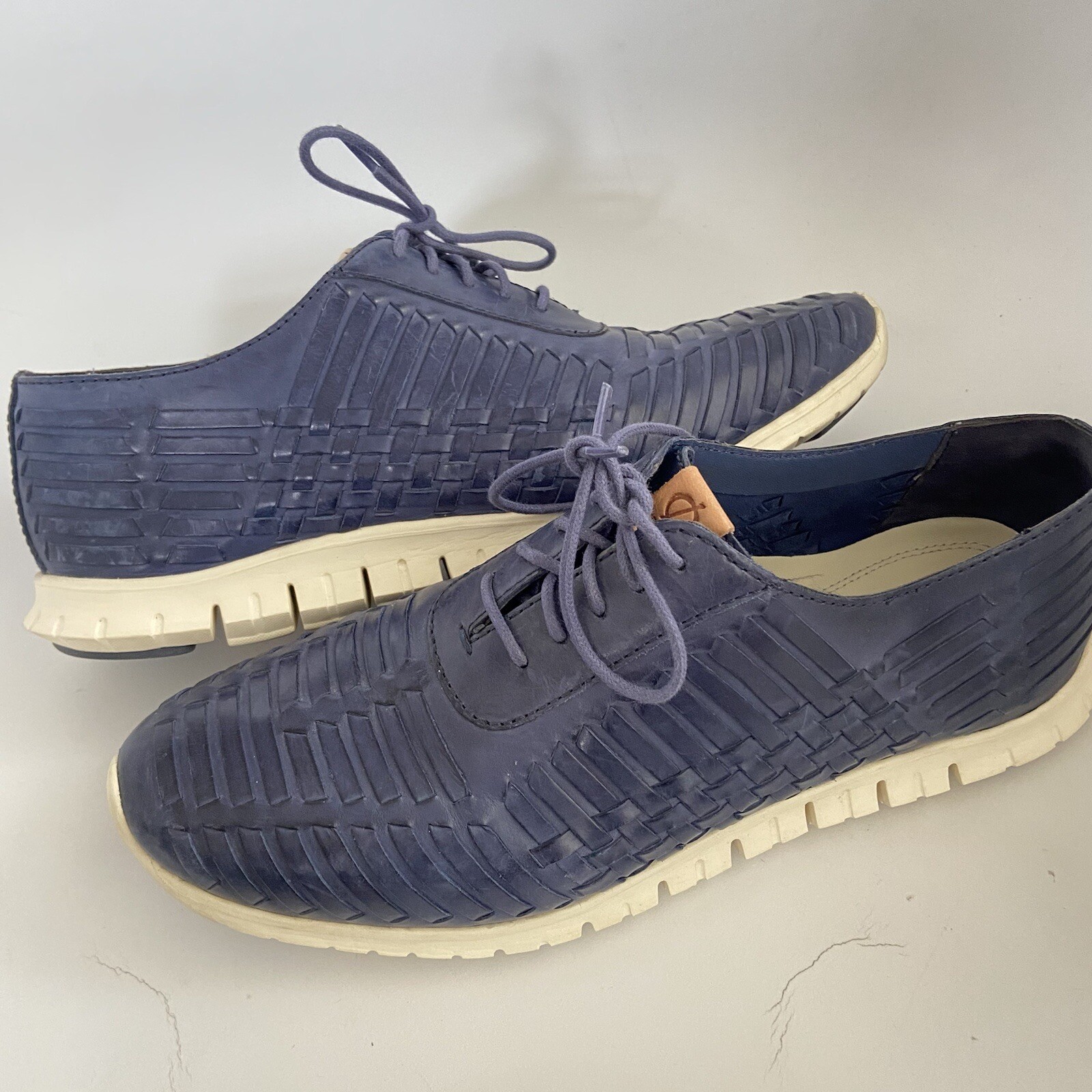 COLE HAAN ZEROGRAND Womens Woven Blue 