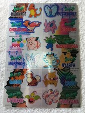 Pokemon 1997 Japanese Nintendo Banpresto Promo Jumbo Sticker Seal B7060