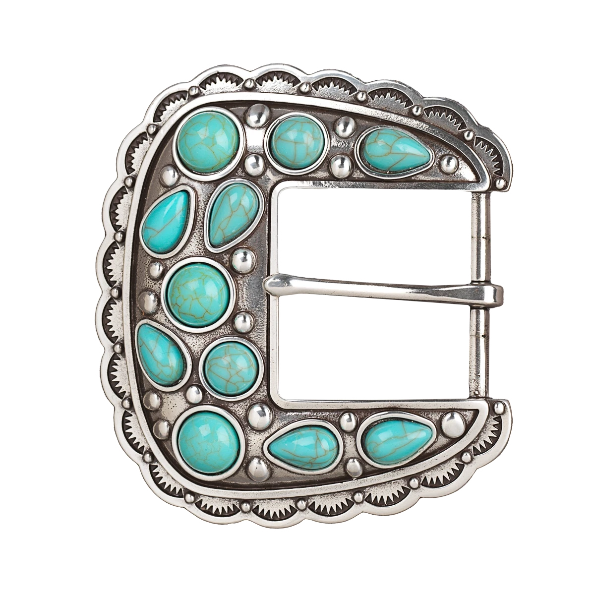 Blazin Roxx Ladies Square Turquoise Stone Belt Buckle eBay