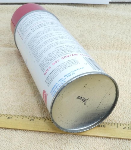 Vintage KRYLON Borden Spray Paint Metal Can Cherry Red 2101 Near Full ! - Picture 6 of 8