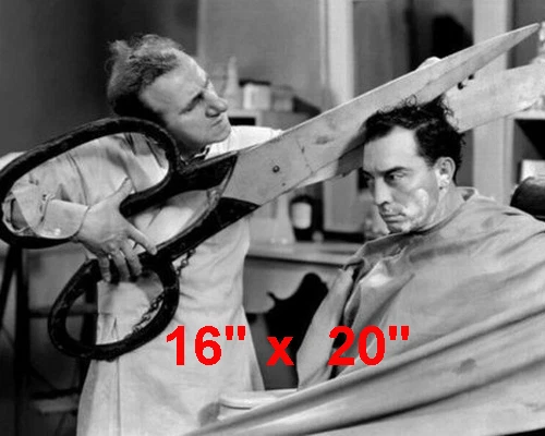 HOLLYWOODTREASURES.COM Buster Keaton~Hair Salon~Barber~Photo~Durante~Stylist~Poster~16" x 20"