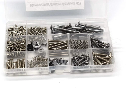 Guitar Screws Kit, Guitar Hardware Luthier Parts-Kit for Tele/Strat/Sq,Switch...