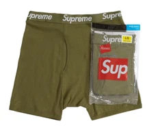Supreme x Hanes Boxer Briefs (2 pack) - Olive - S, M, L, XL
