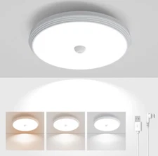 Rechargeable Closet Lights Motion Sensored, Battery Operated Ceiling Multicolor