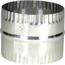 deflecto 3 in. L x 4 in. D Silver Aluminum Duct Connector G22