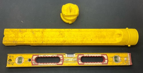 Stabila 37424 Spirit Level, 24 in L, 3-Vial, Non-Magnetic Stanley Hard Case