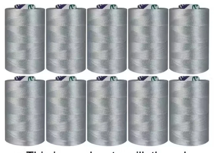 Silk Sewing Applique 15 Weight Each Thread Sampler 10 Colors - Image 4 of 4