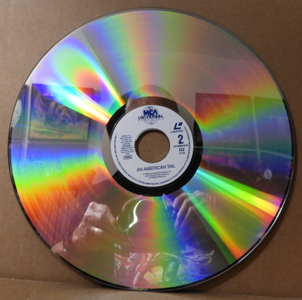 (STEVEN SPIELBERG) AN AMERICAN TAIL 1991 (UNIVERSAL) LASER DISC (NTSC) VG+/EX!! Foto 4 de 4
