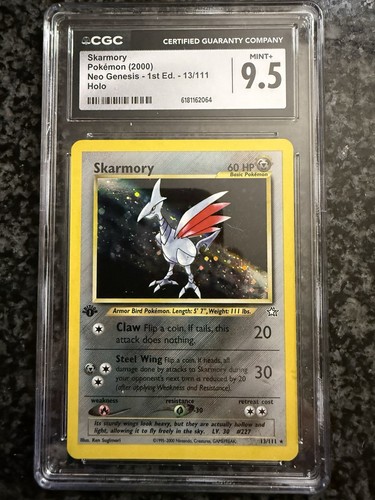 Skarmory (1st Edition) graded CGC 9.5 for sale on eBay