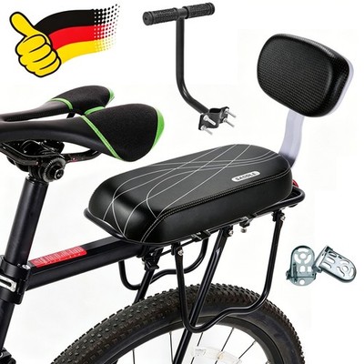 Fahrrad Rücksitz Kissen MTB Gepäckträger Sättel Rückenlehne Sitz Rücksitz DHL