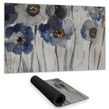 Begin Home Decor C1DM1424NUTHD2 14 x 24 in. Blue Botanical Bedroom Desk Mat -...
